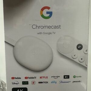 Google Streaming Device with Remote - Cream